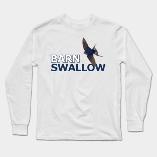 jz.birds Barn Swallow Bird Watching Birder Design Long Sleeve T-Shirt